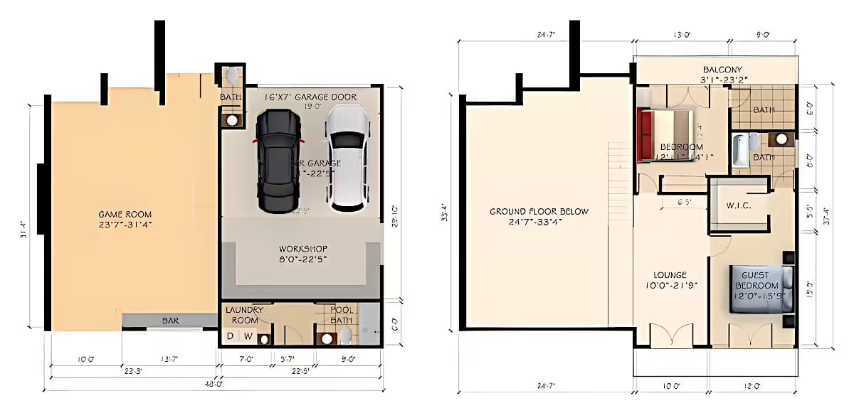 New Construction in Shadow Hills, 91352 (1200 sq. ft.) - Floor Plan (final)