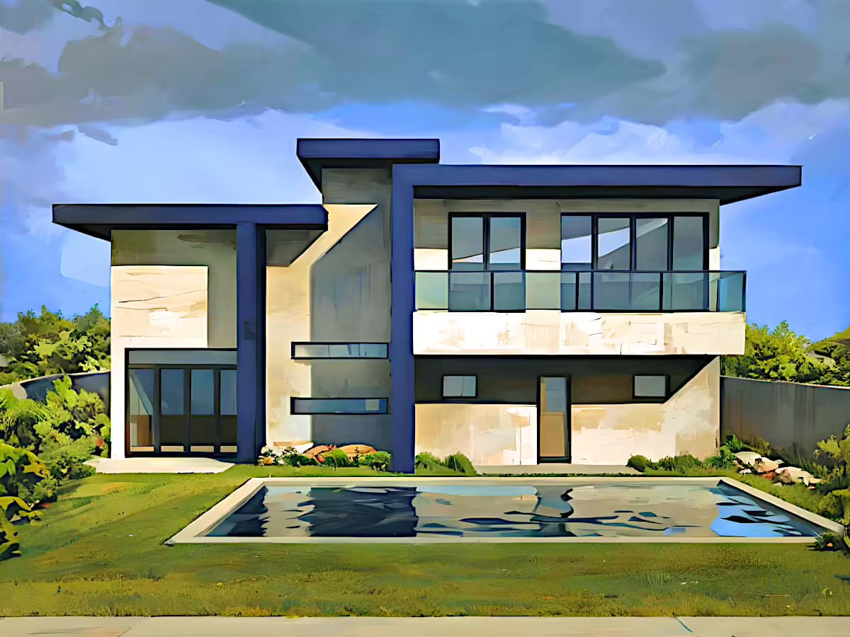 New Construction in Shadow Hills, 91352 (1200 sq. ft.) - 3D Rendering (back)